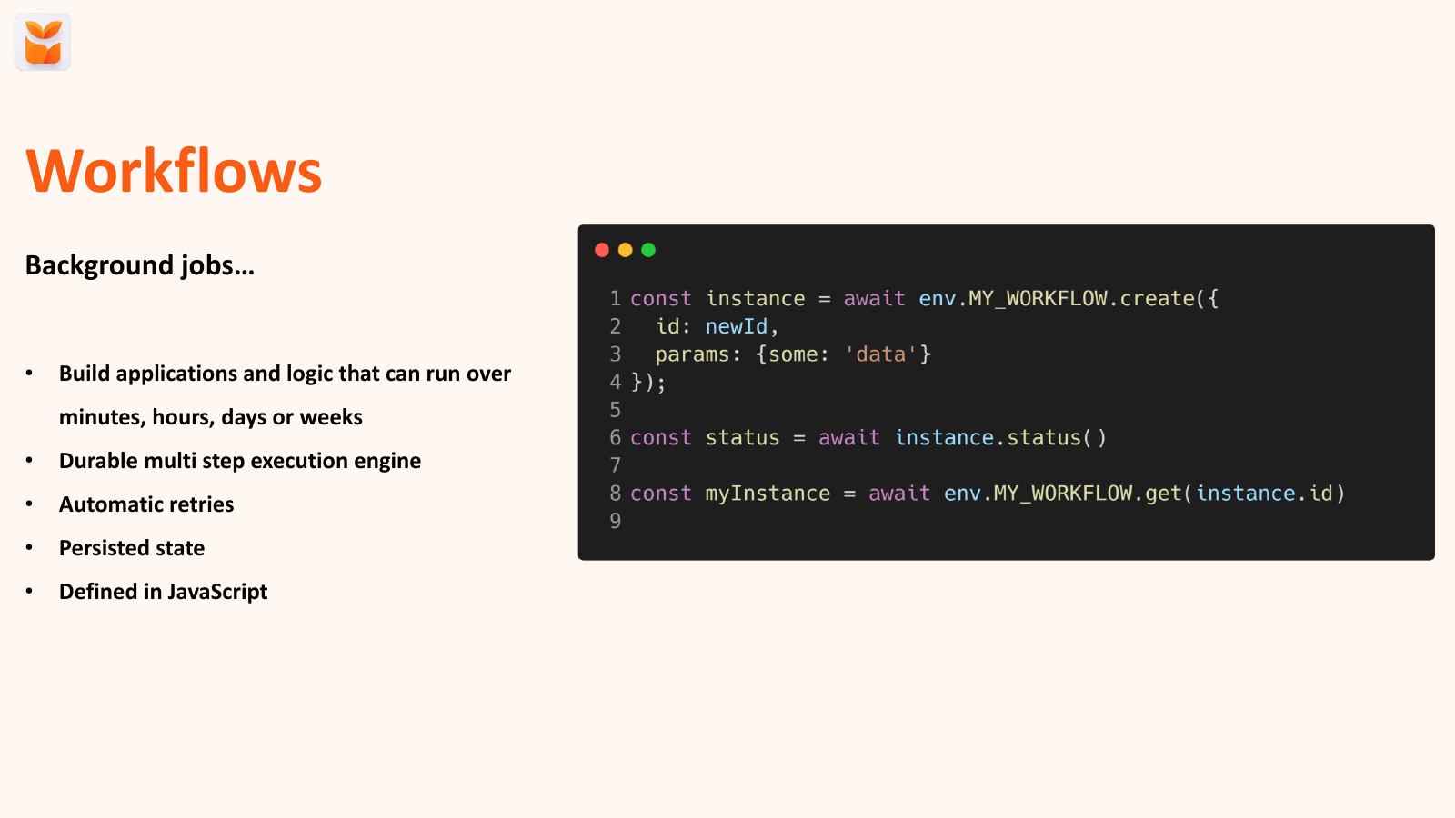 Slide 19 of Building your app on Cloudflare, pick 3: Good, Fast, Cheap
